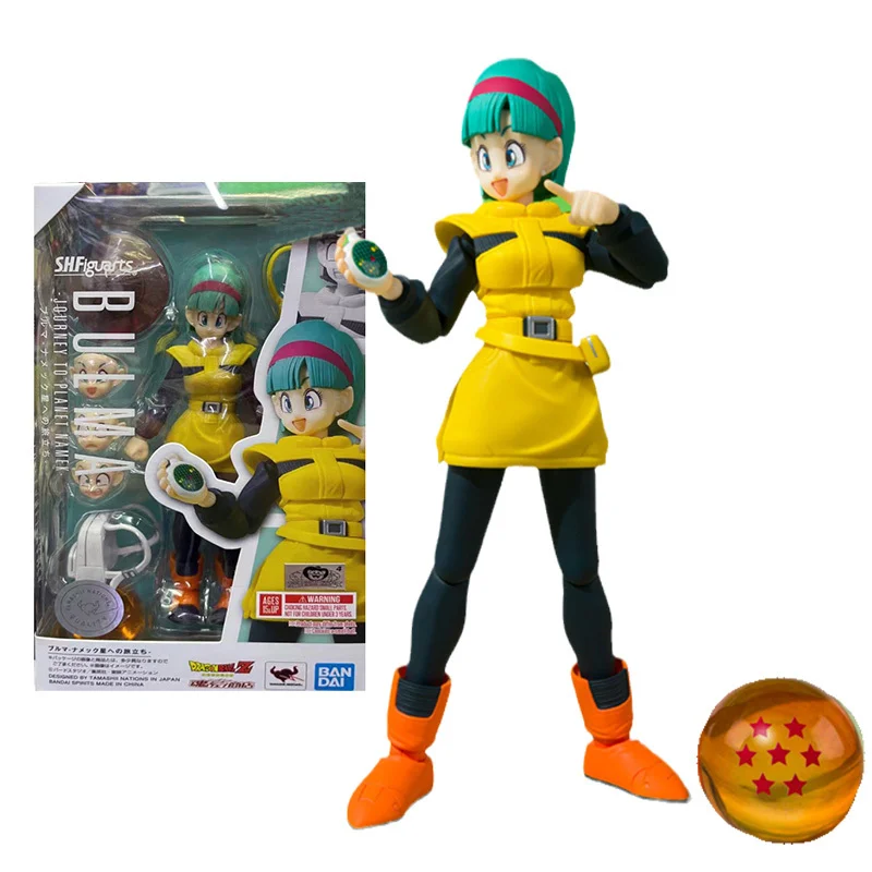 

Bandai Dragon Ball Figure SHF The Robot Spirits Namek Bulma Anime Figure Genuine Model Anime Action Figure Toys for Children