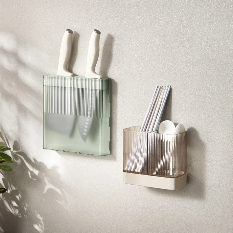 

Wall-Mounted Knife Holder Kitchen Stand Knives Holder Organizer Multifunctional Knife Block Storage Cooking Kitchen Accessories
