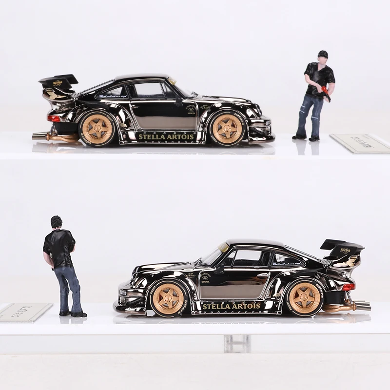 Звездная модель 1:64 RWB930 гальванический черный сплав автомобиля