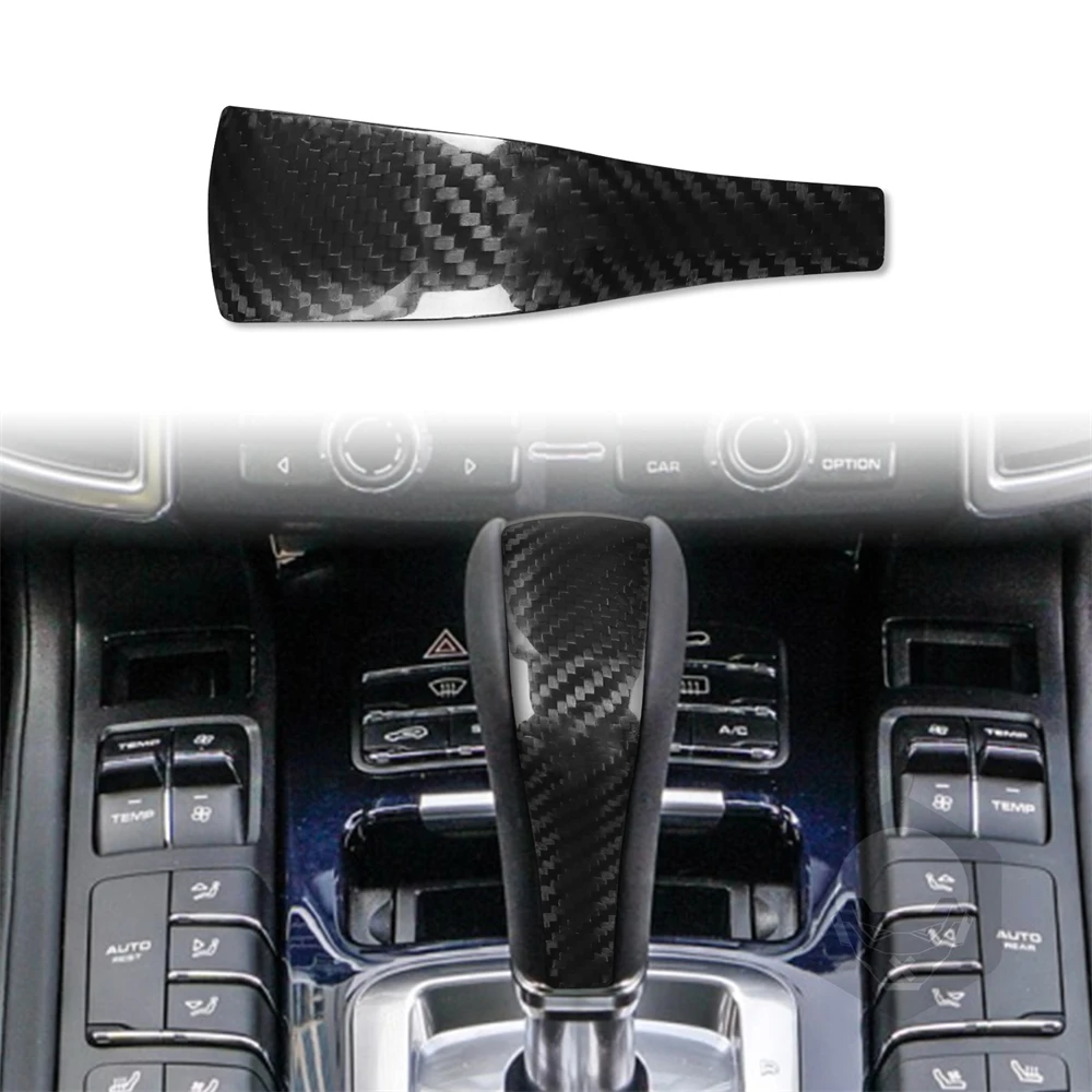 

Carbon Fiber Central Console Gear Shift Knob Trim For Porsche Cayenne 11-17
