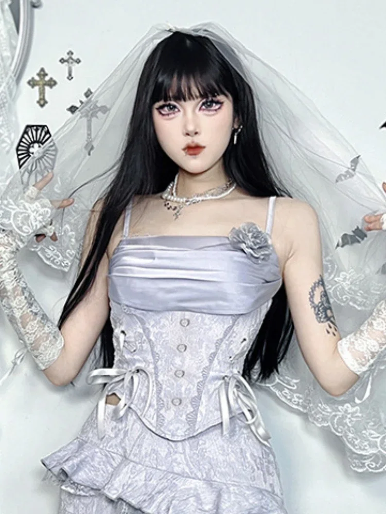 AltGoth эстетический элегантный камзол женский sotf гот Fairycore Hotsweet кружево в стиле