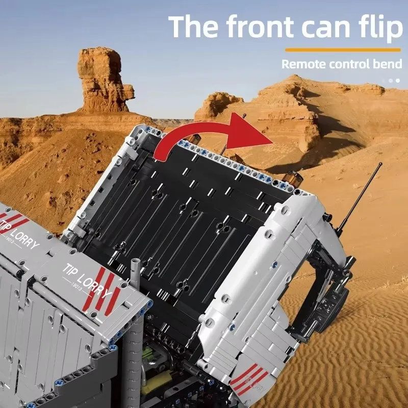 Грузовик-самосвал детский с мотором приложением и дистанционным управлением