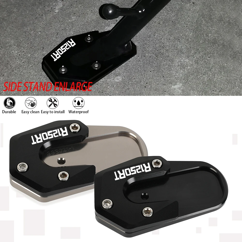 

2022 2023 R 1250 RT RS Motorcycle Side Stand Enlarger Sled Sidestand Kickstand Foot Pad For BMW R1250RT R1250RS 2019 2020 2021
