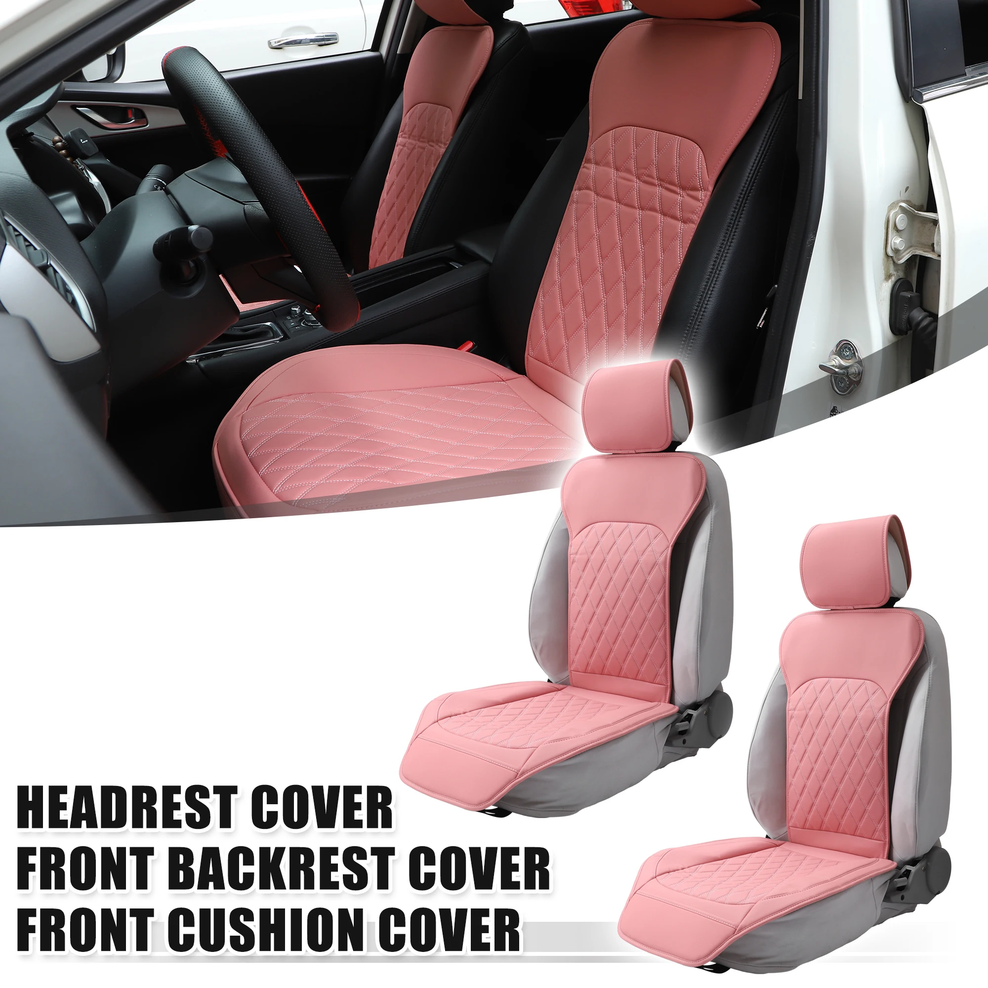 

Автомобильные чехлы на передние сиденья, водостойкие, розовые, 1 комплект