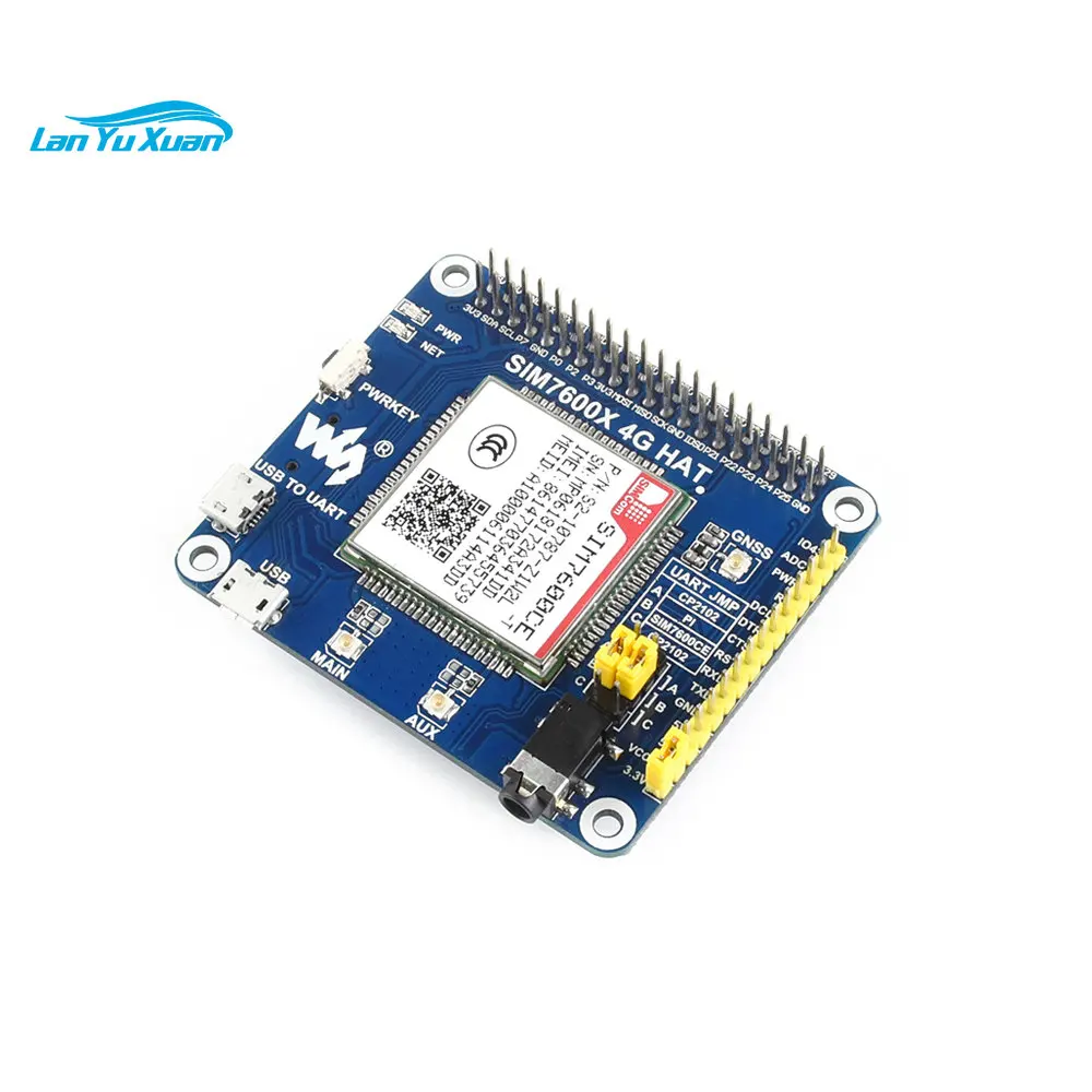 

4G/3G/2G/GSM/GPRS/GNSS HAT For Raspberry Pi Based On SIM7600CE 4G/3G/2G Communication And GNSS Positioning Module