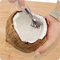coconut knife home coconut grater scraping coconut meat scraper fish fruit planing tool creative stainless steel shredded