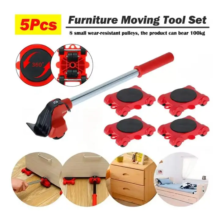 

Набор роликов для перемещения мебели 5 шт.