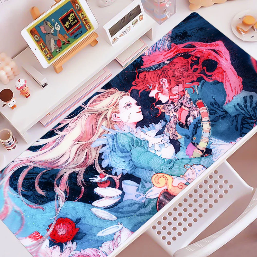 A-Alices In-W-Wonderlandes Mousepad Custom Skin Thickened Mouse Pad Oversized Gaming Keyboard Notebook Table Mat