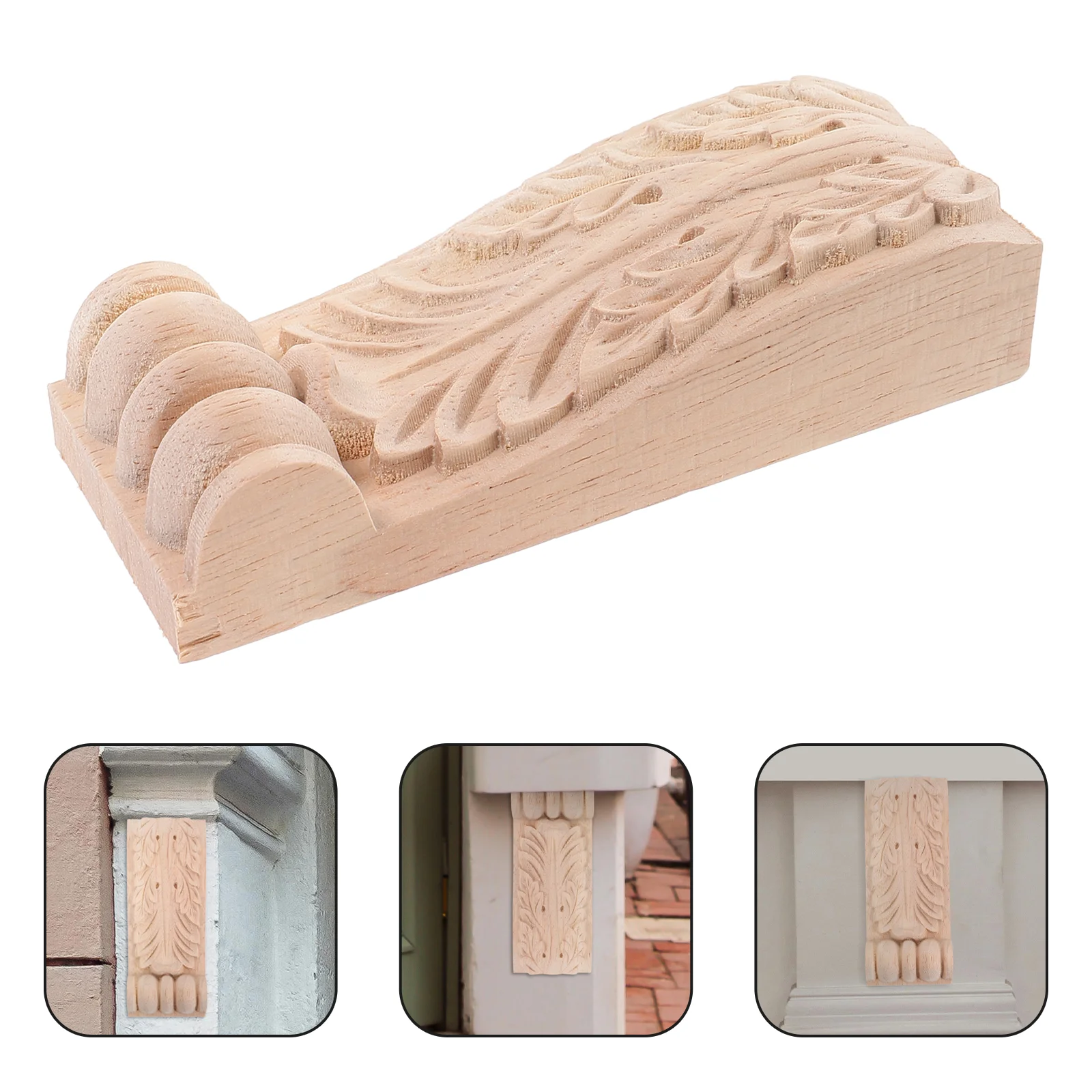 Ретро-декор резные деревянные Capitals и Corbels переводные накладки для мебельных