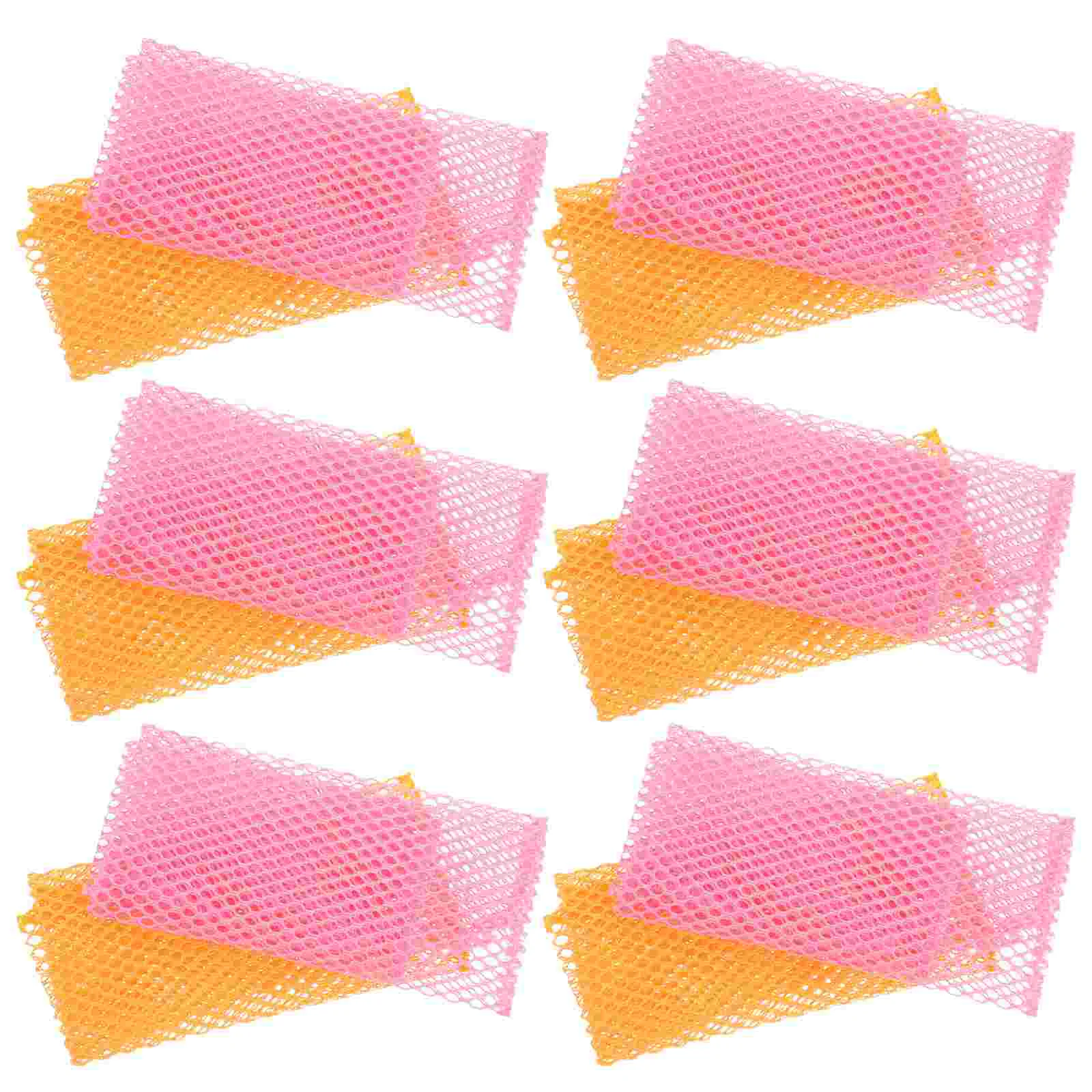 

Mesh Non-stick Oil Dish Cloth Cleaning Cloth Rapid Dry Scourer Mesh Washing Cloths Kitchen Cleaning Cloths (Mixed Color)