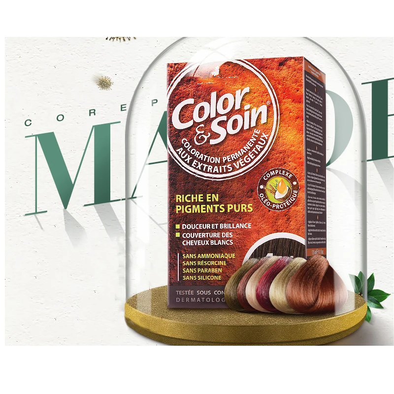 

Color & Soin Special Women Colour Light Ash Blond Natural plant hair dye cream for pregnant women dye their hair at home 1box