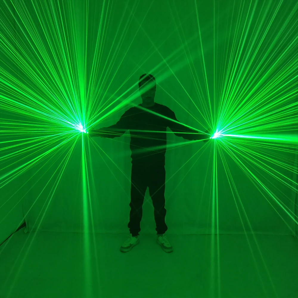 Зеленые лазерные перчатки Sky Star 532 нм для фотографий светящиеся костюмы