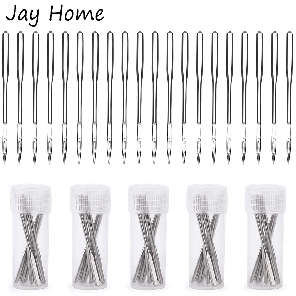 

50Pcs Home Sewing Machine Needles 5 Sizes Universal Machine Needles Sharp Sewing Needles Machine Needle for Quilting Stitching