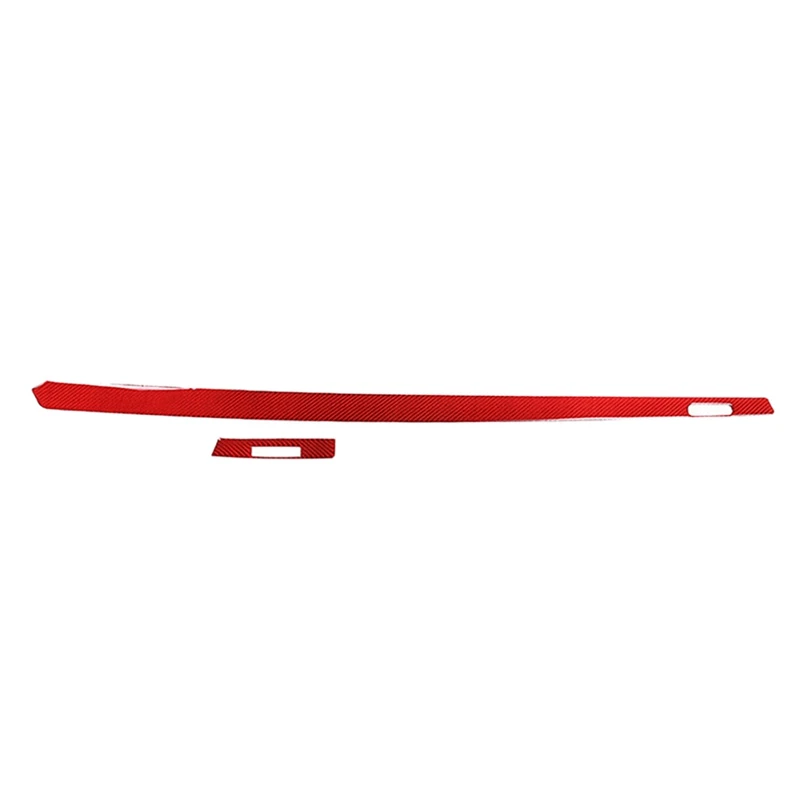 

Car Soft Carbon Fiber Central Control Air Outlet Cover Trim For Honda Civic 2022 Red