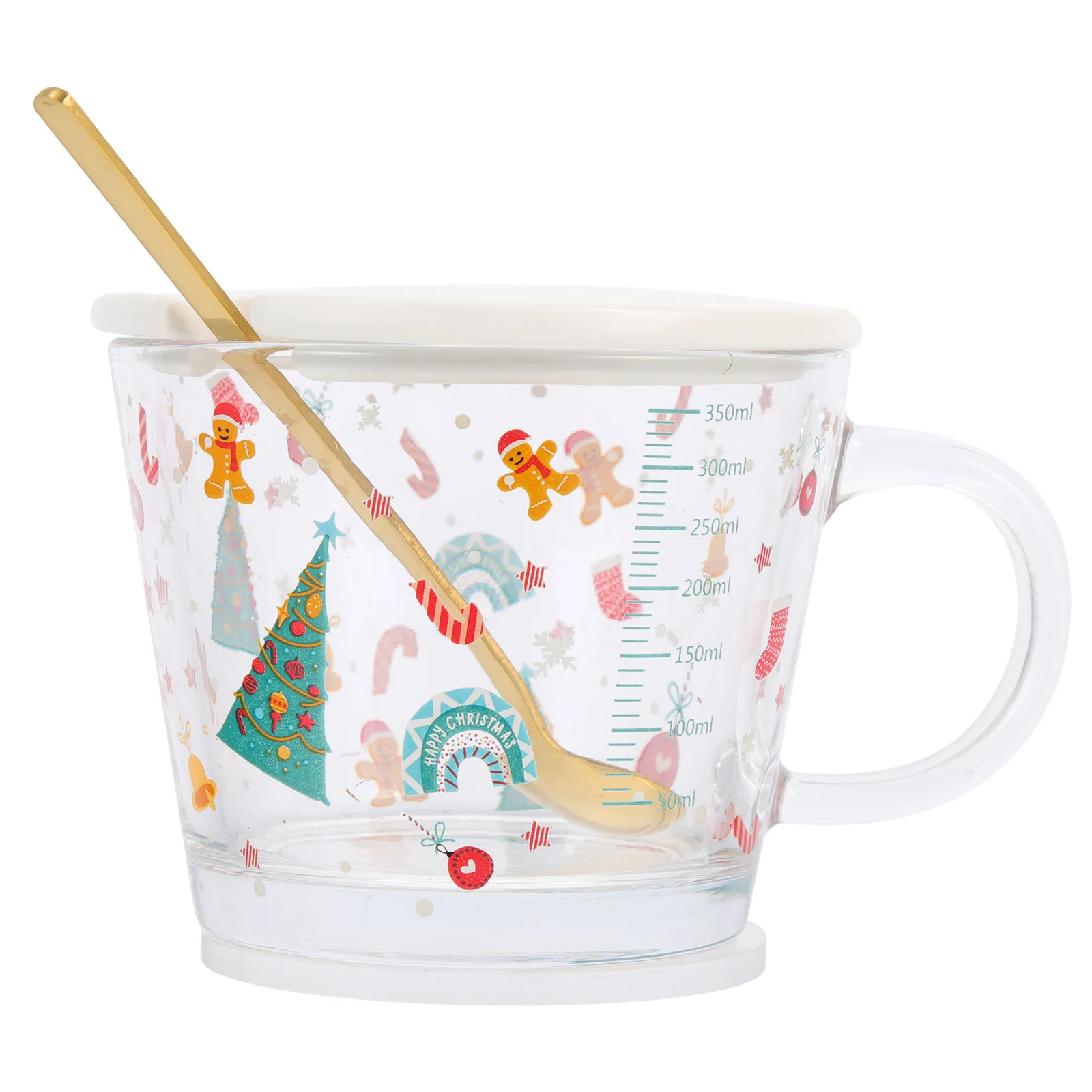 

1 Set For Kitchen Handle Kitchen Christmas Measuring Cups Christmas Cup for Restaurant Office Home Kitchen