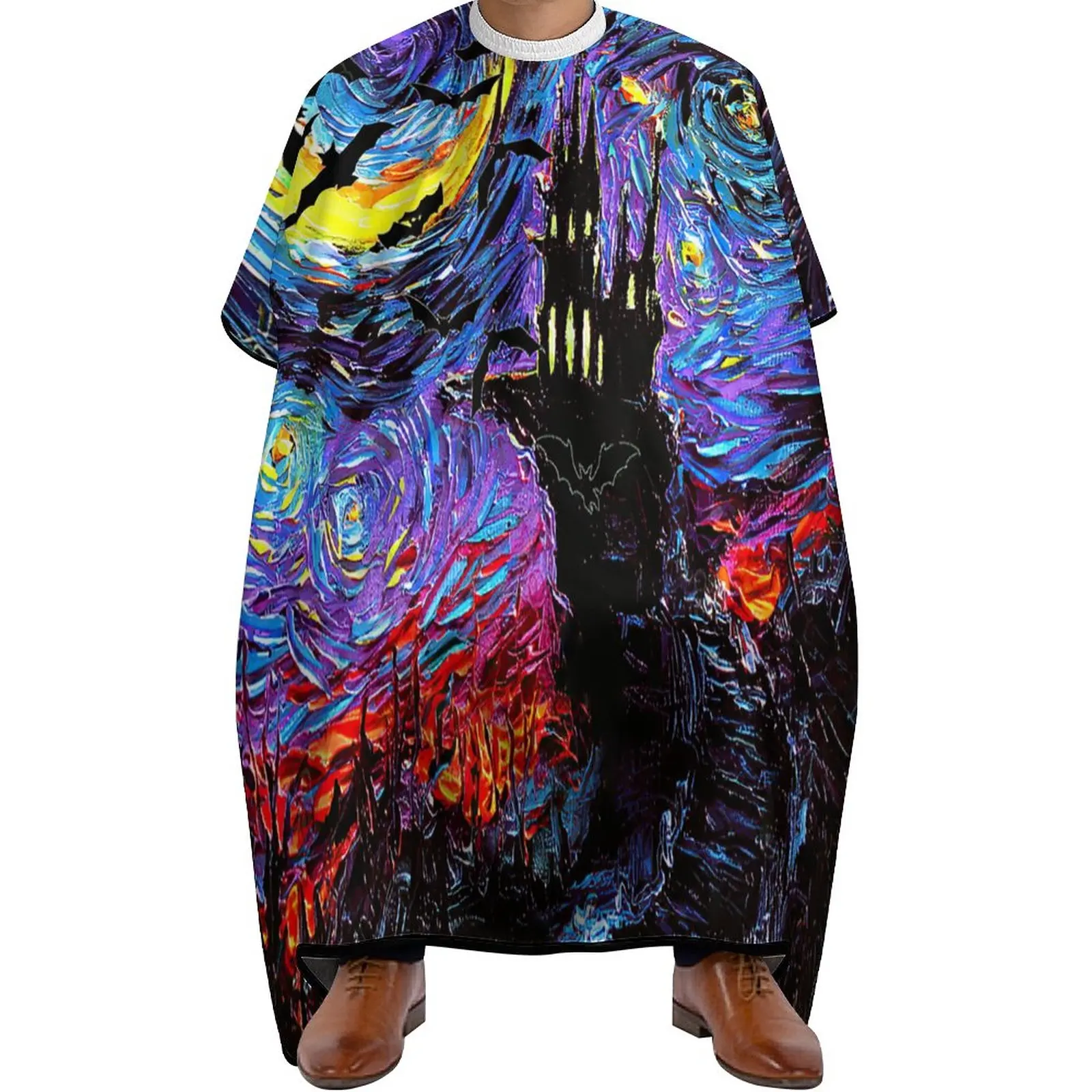 

Парикмахерская накидка премиум-класса для профессионального салона, регулируемая накидка для стрижки волос для взрослых, домашний салон, Парикмахерская накидка в стиле замок