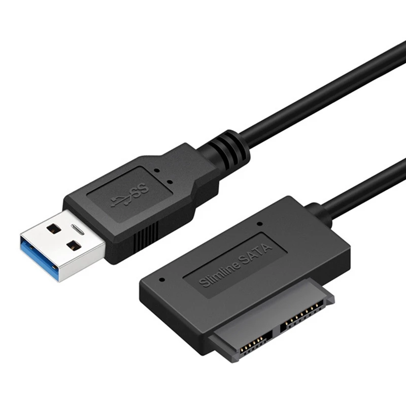 

USB 3,0 к SATA7 + 6-контактный кабель для оптического привода ноутбука, кабель адаптера SATA, оптический привод к USB-кабелю
