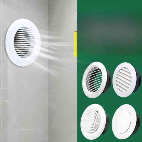 75/100 мм круглый вентиляционный выпускной колпак, решетка клапана, диффузор, воздуховод, вентиляционная крышка, циркуляция воздуха, поворотный АБС-пластик, регулируемый