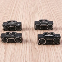 5pcs 3d cute resin radio recorder charms pendants for diy jewelry making necklaces earrings handmade keychains crafts supplies