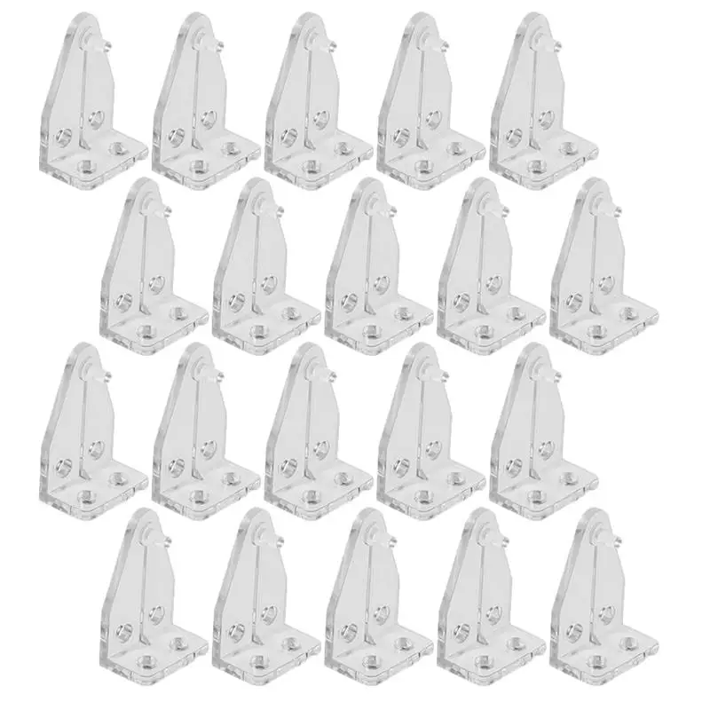 

20 Pcs Blind Brackets 2 Inch Plastic Hold Down Brackets for Blinds Blind Hold Down Brackets Door Blinds Bottom Bracket