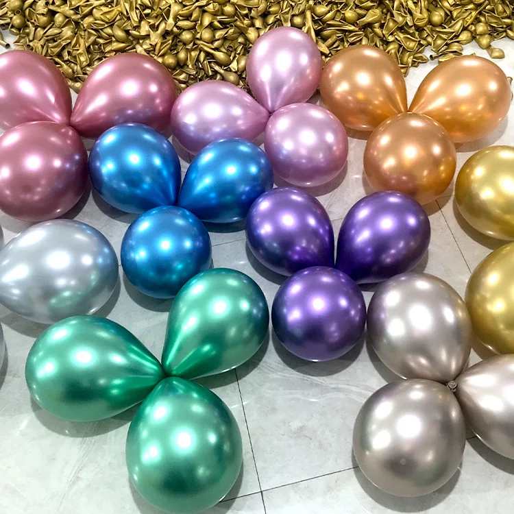 

10pcs Metal Balloons Wedding Birthday Ballon Happy Birthday Party Decor Balloon Babyshower Balon Bridal Shower Supplies