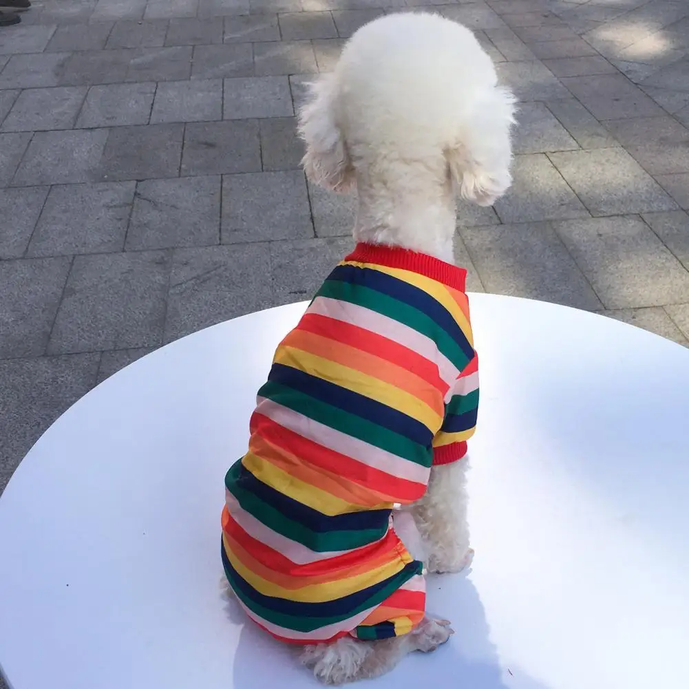 

Casual Wear Wearable Dog Jumpsuit Shirt Pet Pajamas Overall Suit Dog Pajamas No Pilling Pet Clothes