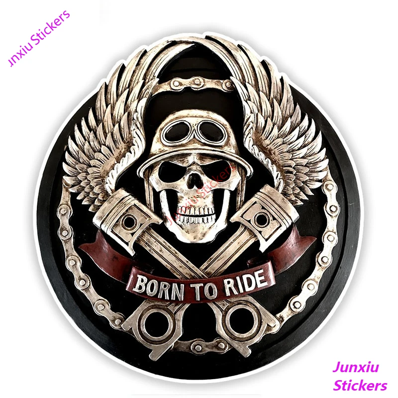 

Terror Skull Car Sticker Styling for Bumper Window Camper Truck Refrigerator Wall Motorcycle Decal Car Accessories PVC13x12cm