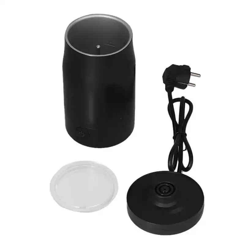 

Milk Frother Stainless Steel Electric Milk Foam Machine Automatic Milk Frother Blender for Home Kitchen EU 220V‑240V Black