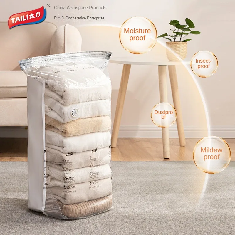 

Вакуумный компрессионный мешок Taili для домашней одежды, стеганых одеял, специальная утолщенная Хлопковая сумка для хранения стеганых одеял для путешествий