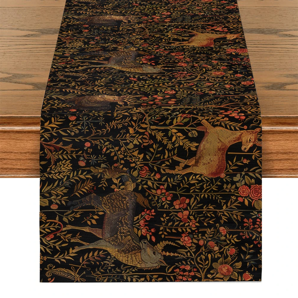 

Цветочный единорог дорожка для стола из полиэстера