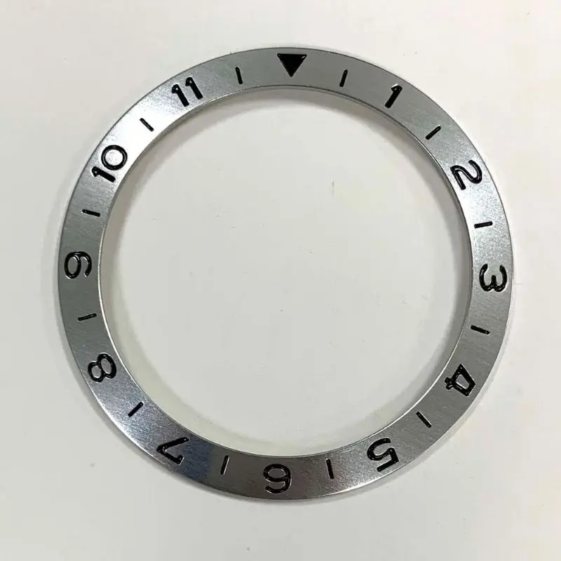 38mm Aluminum Ring GMT1-11 Font Diver's Style Watch Bezel Insert Fits 40mm Men's Watch Cases Replace Accessory Diving Bezel Ring