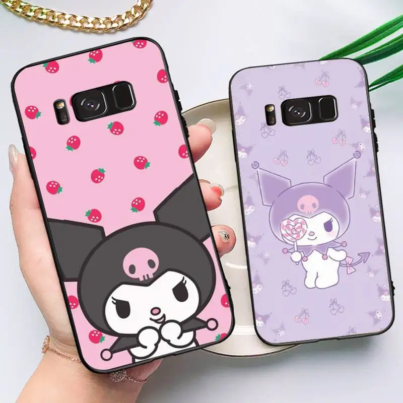 

BANDAI Kuromi Phone Case for Samsung Note 5 7 8 9 10 20 pro plus lite ultra A21 12 72