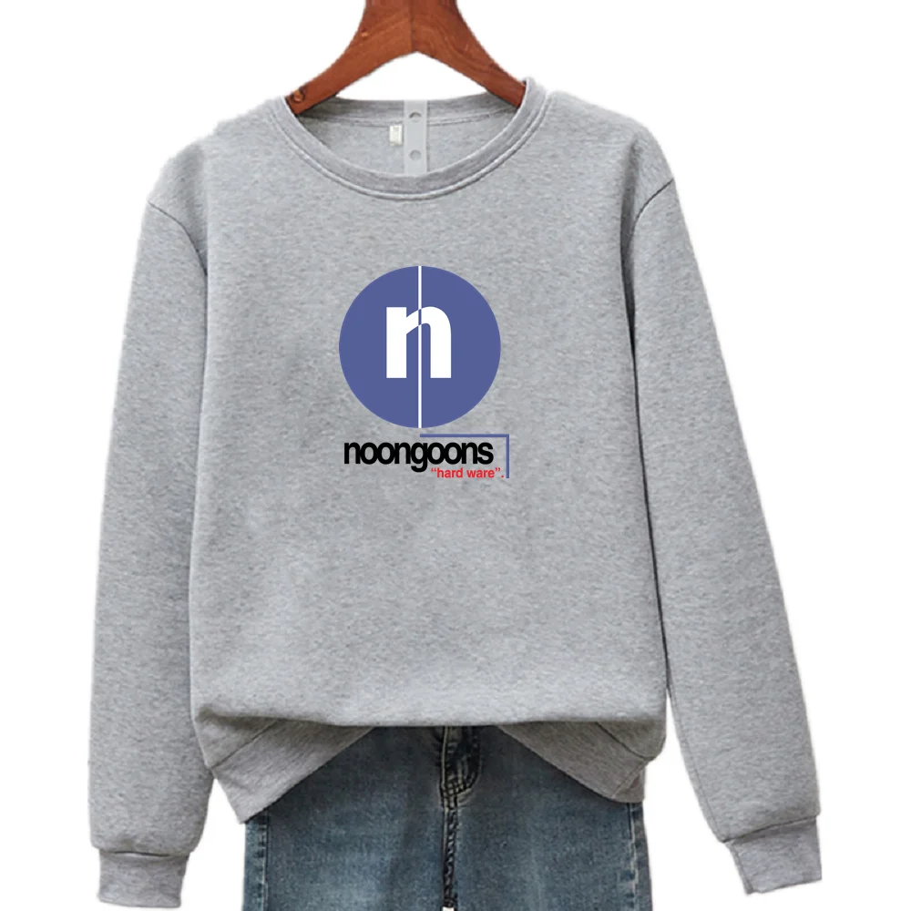

NOON GOONS Unisex Letter Printed Long Sleeve Crew Neck Pullover All-match Men's And Women's Sweatshirts S-4XL