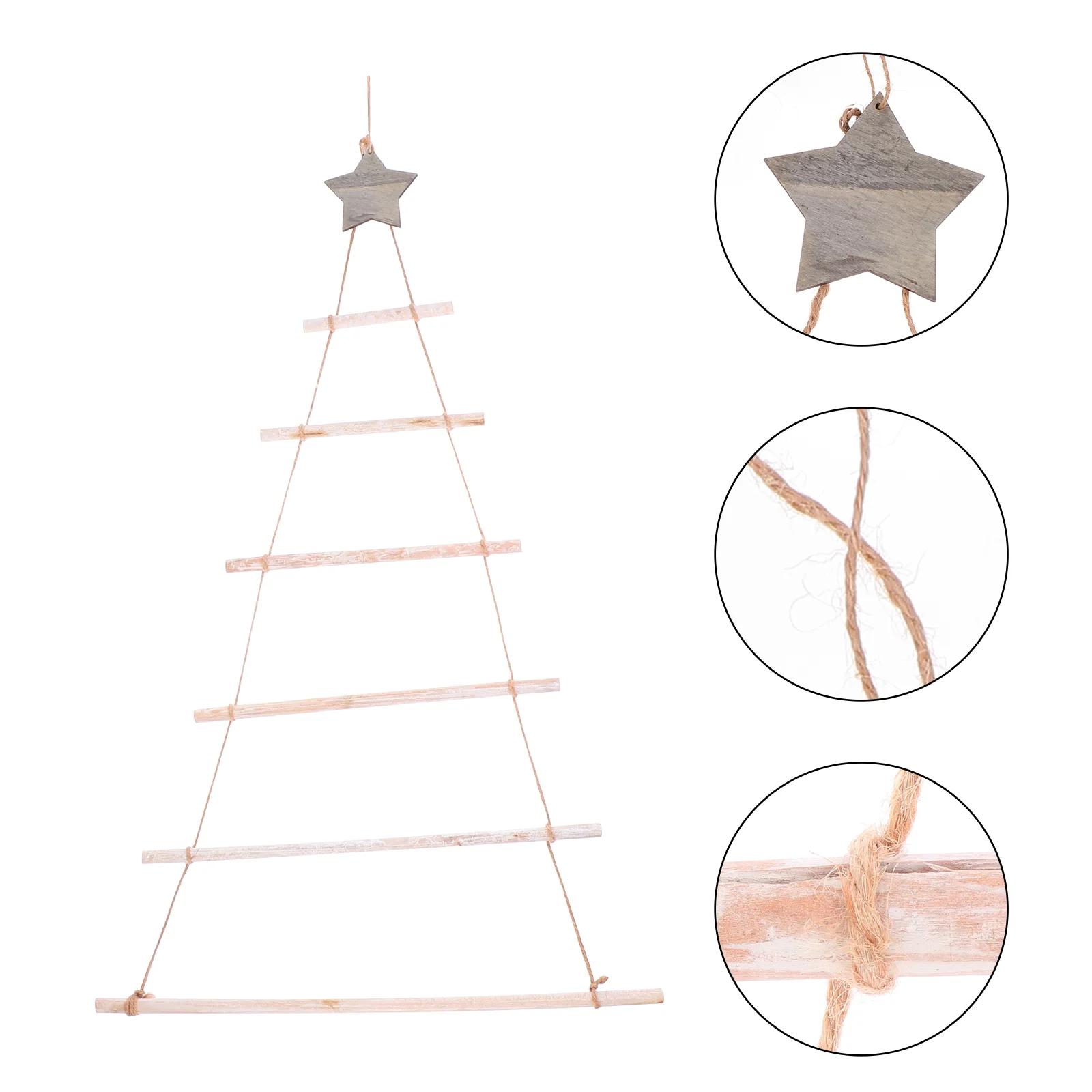 

Coheali Christmas Hanging Pendants Christmas Branch Ladder Wall Hanging Decoration Wood Wall Branch Ladder Hanging Rack Xmas