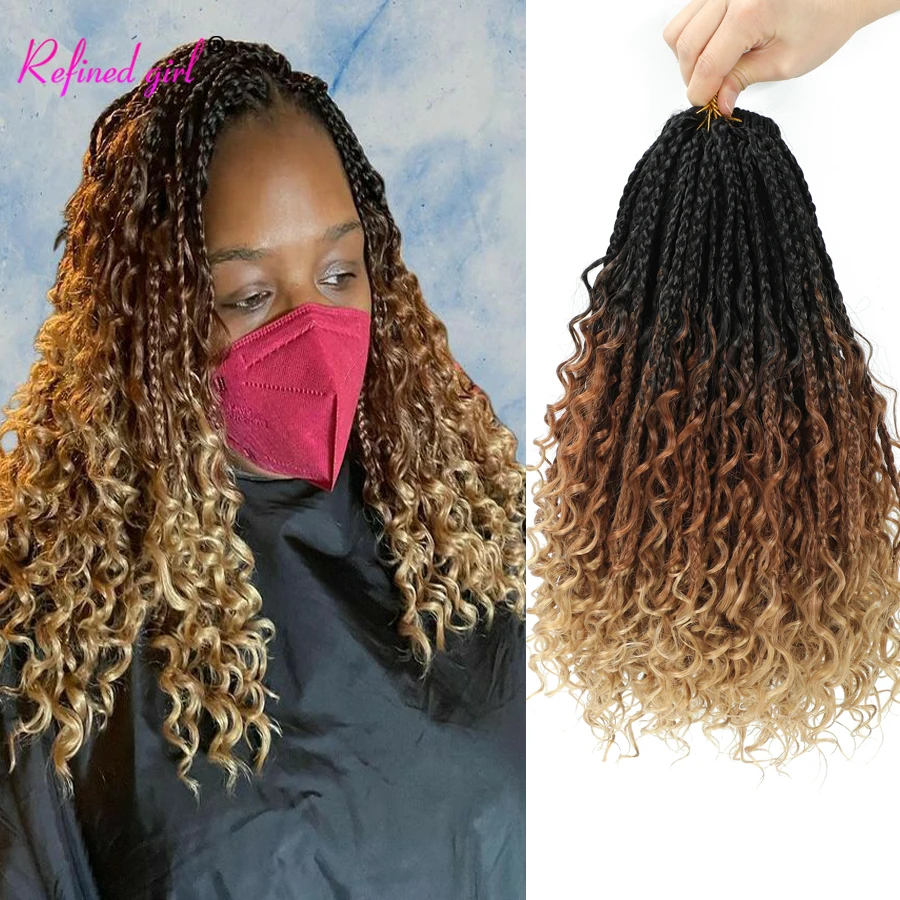 Goddess Box Braids Crochet Hair 16 Strands/pack
