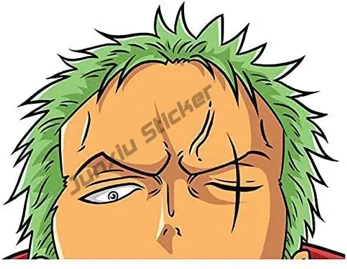 

Car Stickers Funny Anime Roronoa Zoro Car Decals Bumper Window Waterproof Funny Anime Sticker Decoration PVC Boat Accessories