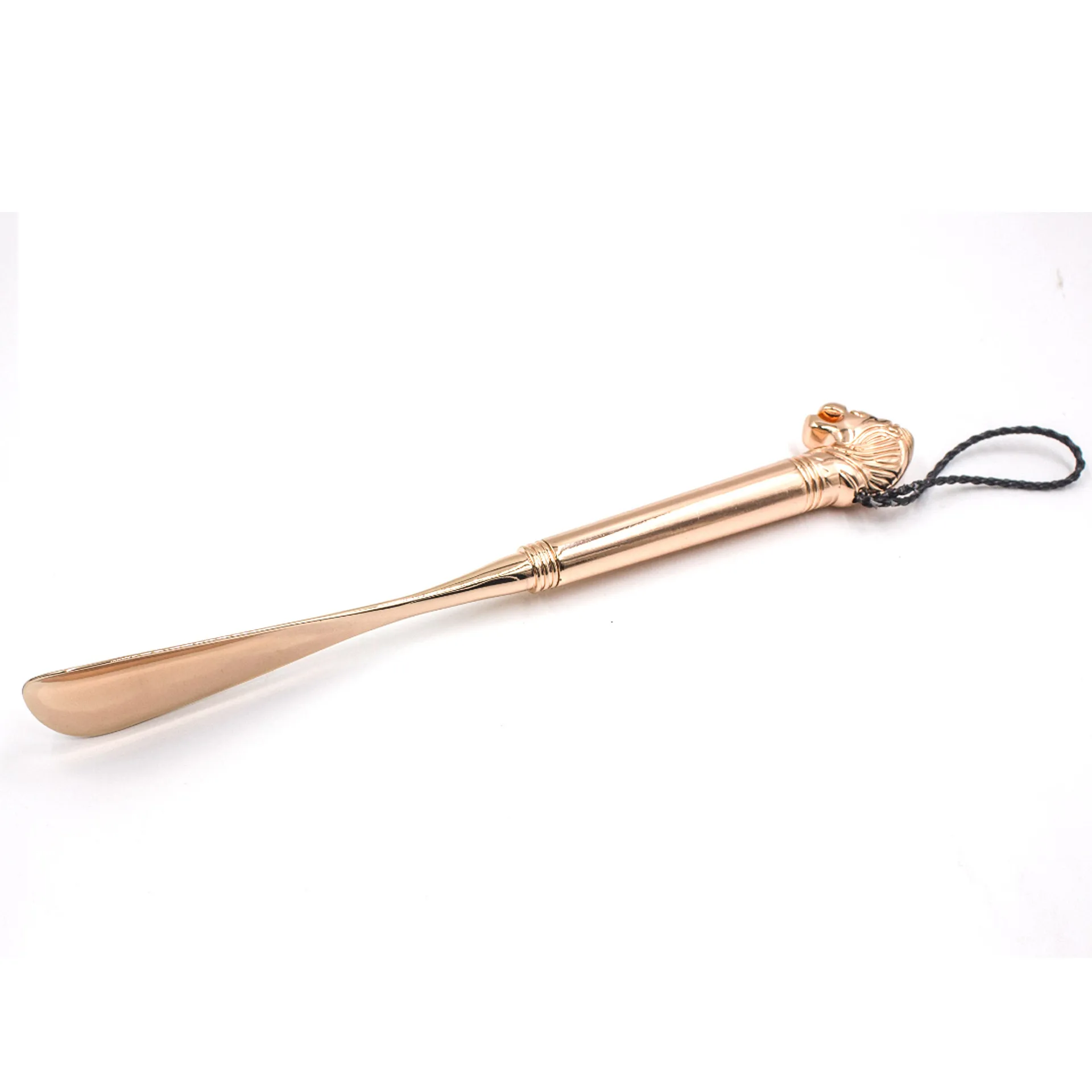 Обувной рожок в стиле ретро прочный длинный металлический с головой льва для