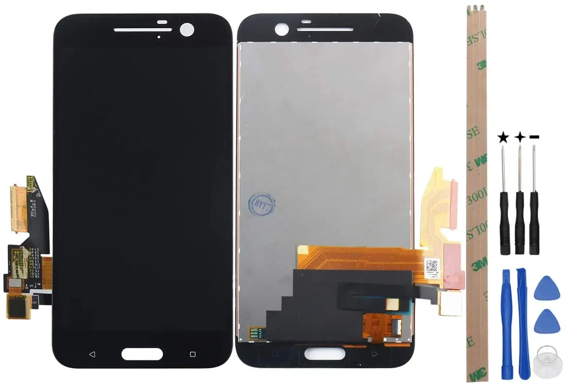 

Replacement for HTC 10 One M10 M10H LCD Display Touch Screen Digitizer Assembly + A Set of Tools(Black)
