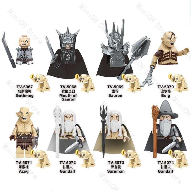 Фото TV8403TV6410 Lord Rings Elves Orcs Армейский карлик Рохан Мини-игрушки Фигурки Строительные блоки Сборные игрушки для детей Подарок на день рождения №4
