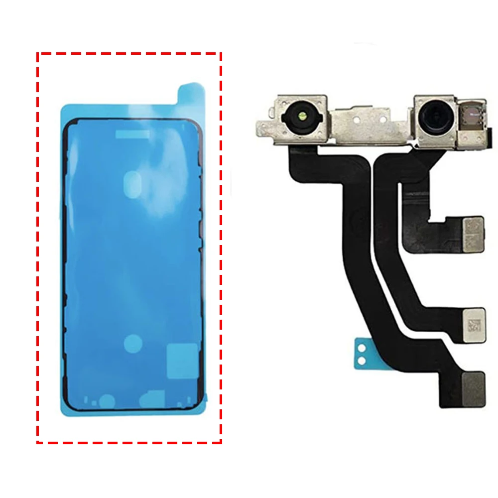 

Front Camera Flex For iPhone X XR Xs Max Face Facing Camera Flex Cable No Face ID Parts With Waterproof Tape Replacement