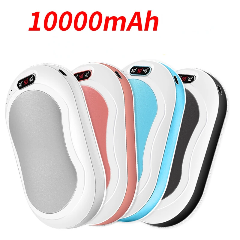 

Hand Warmer Sleeves Stove Warmers Rechargeable 10000mah Portable Battery Double Side Heating Temperature Display Handy Warming