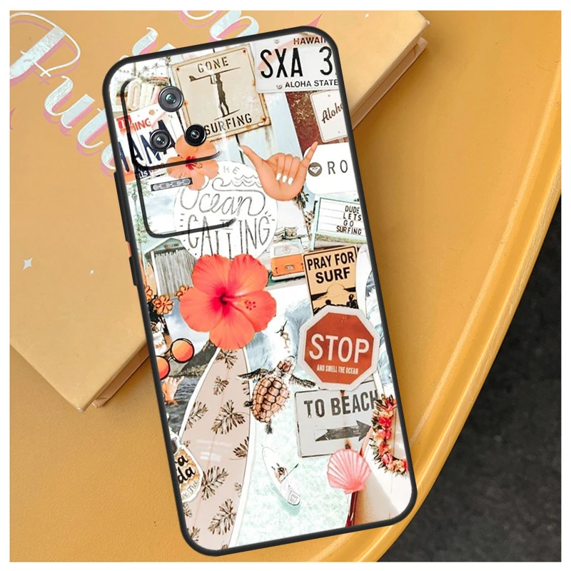 Чехол Beach Vibes для Xiaomi 15 13 14 Ultra 11T 12T 13T 14T Pro POCO X7 X3 X5 F5 F6 M6 X6 Cover