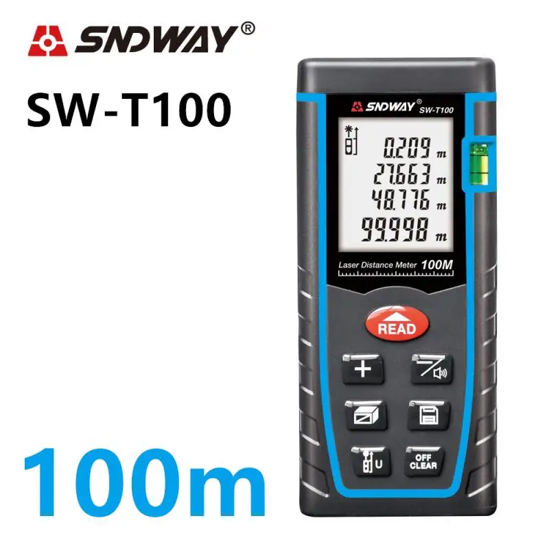

Sndway Smart Laser Rangefinder Distance Meter 40m 60m 80m 100m Electronic Roulette Digital Laser Tape Measure Range Finder SW-T