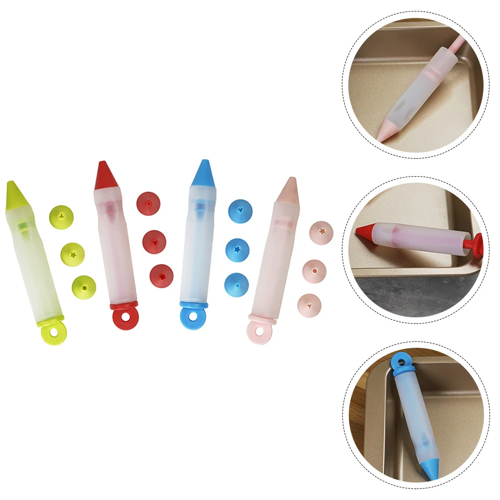 

Decorating Pen Syringe Cake Tool Kit Chocolate Plating Piping Icing Penscream Writing Mini Cookie Liner Cupcake Dessert Fondant