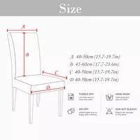 2022slipcover removable anti dirty seat chair cover spandex kitchen cover for banquet wedding dinner restaurant housse de chaise