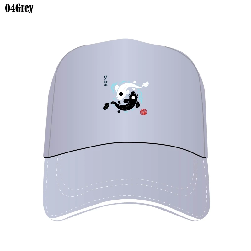 

Шапки Инь-Янь в японском стиле с рыбками и Биллом, мужские аватары, белые Смешные кепки с Биллом, новая коллекция 2022, компрессионная шапка