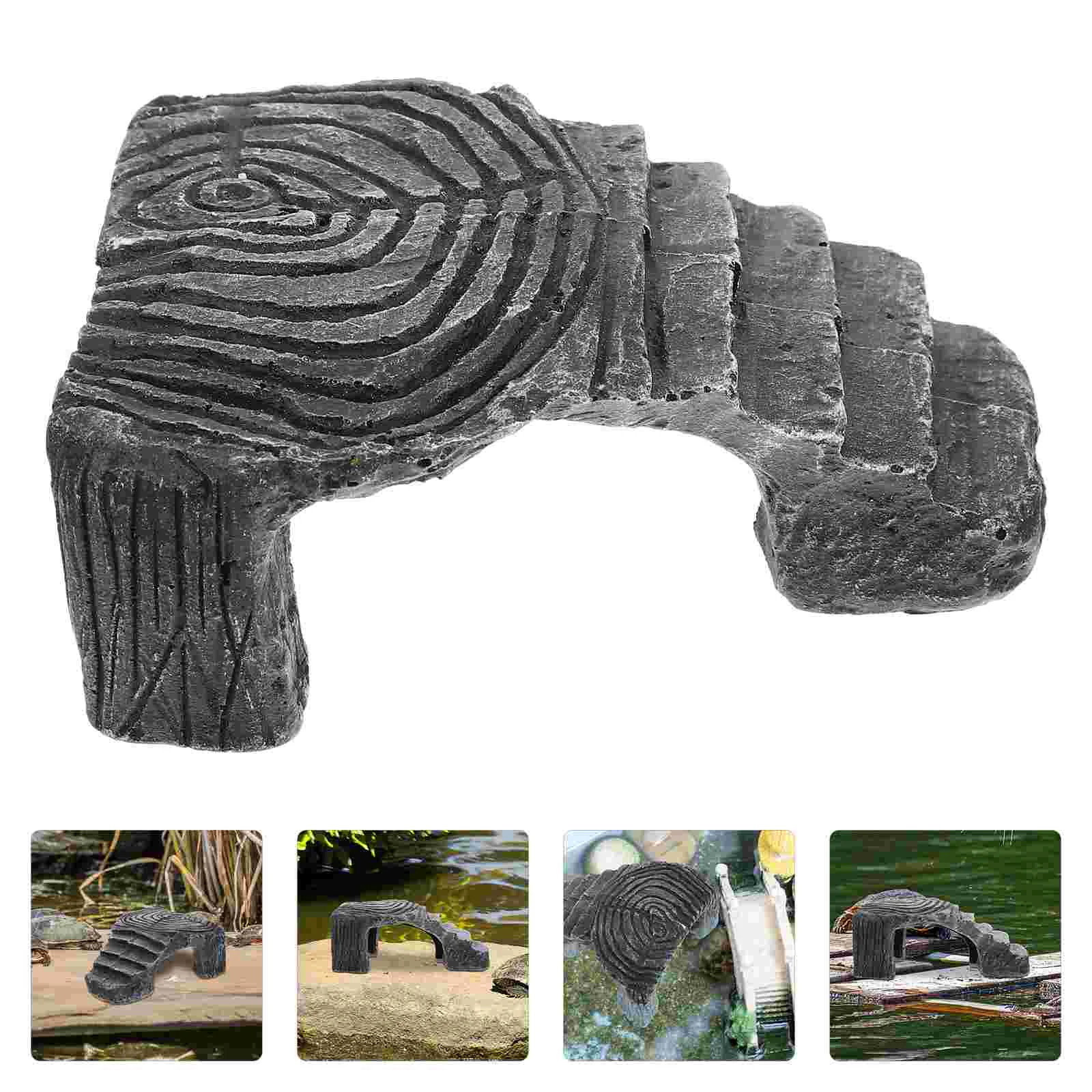

Platform Turtle Basking Tortoise Reptile Habitat Accessories Aquarium Tankclimbing Caveresin Restingfish Turtles Floating Ramp
