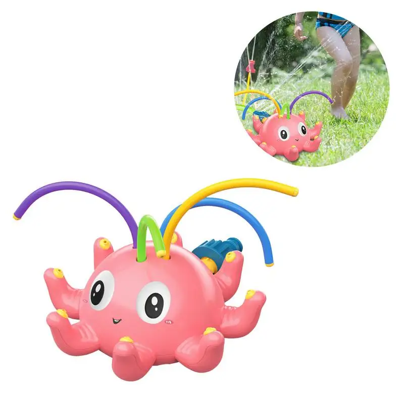 

Kids Water Sprinkler Outdoor Kids Sprinkler Water Toy Decorative Safe Cute Octopus Shape Water Toys With No Burrs For Children