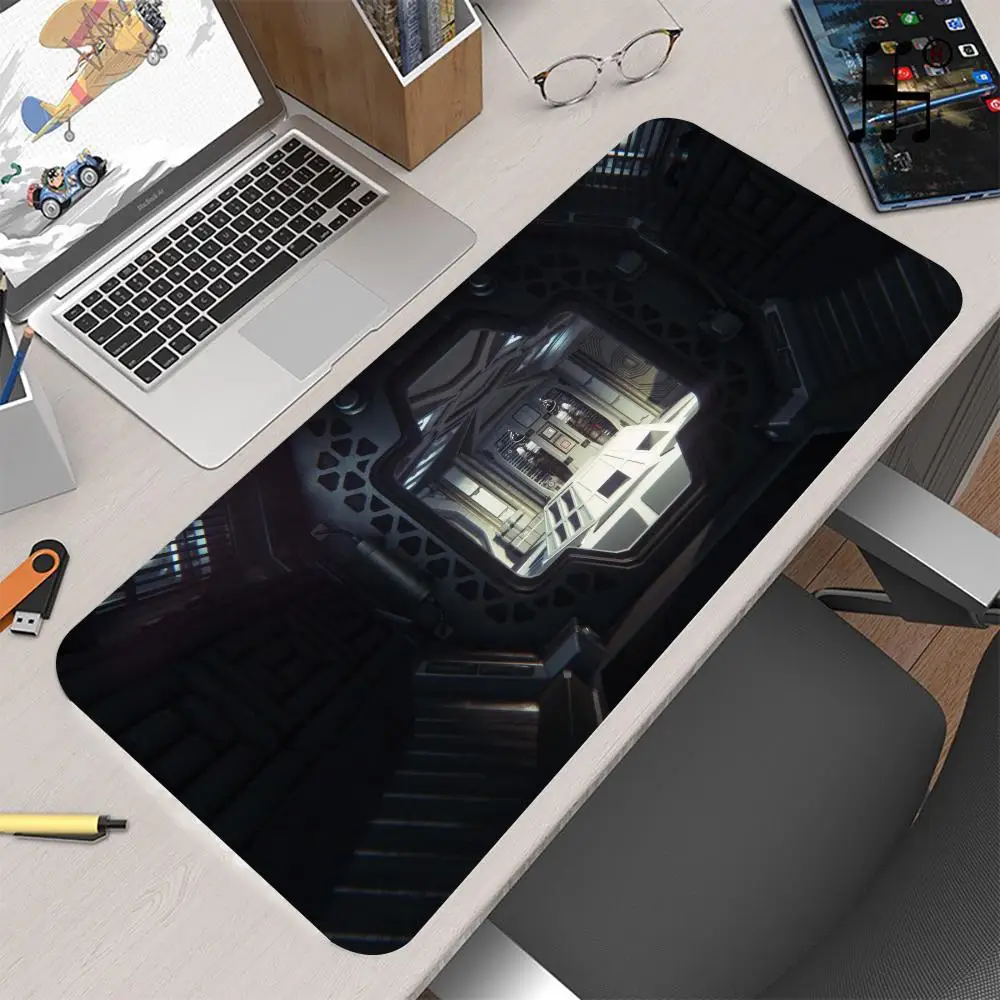 Скрытый классический Коврик для мыши в виде страшного выживания инопланетянина