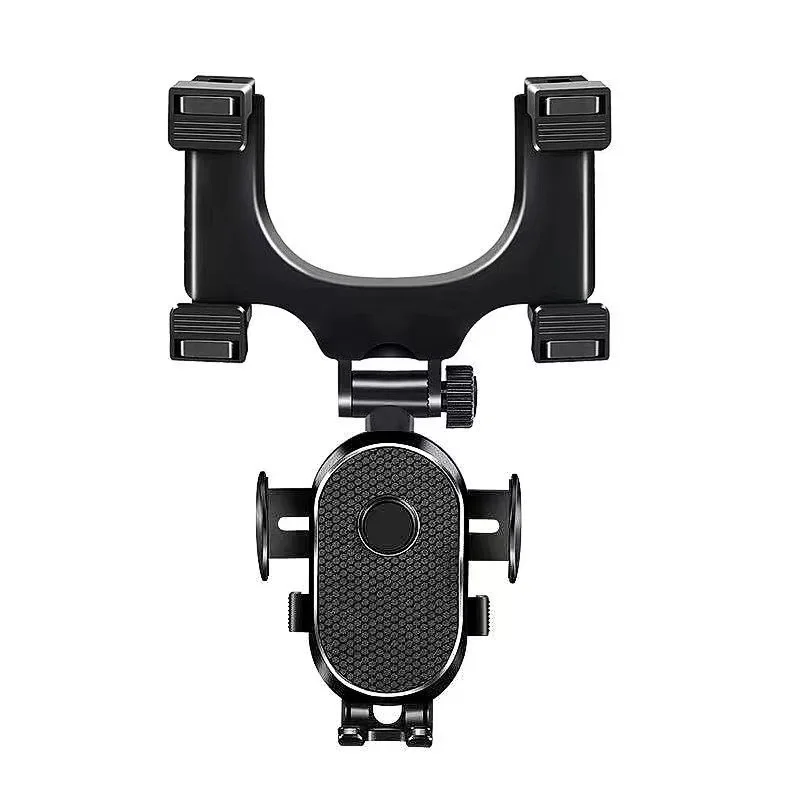 

Mobile Phone Holder Car Rearview Mirror Phone Mount 360° Rotating Navigation Snap-on Bracket Universal for Apple Samsung Xiaomi